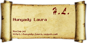 Hunyady Laura névjegykártya